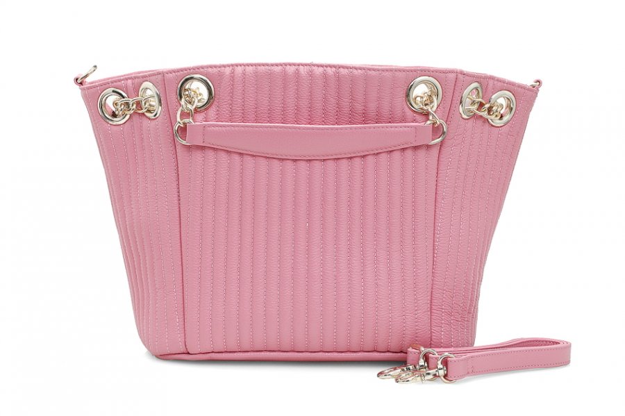 Leather bag pink