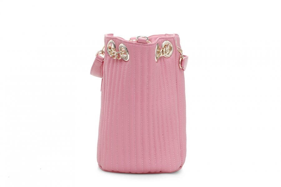 Leather bag pink