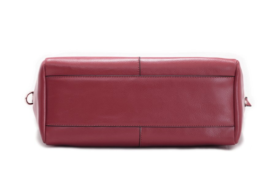 Leather bag red
