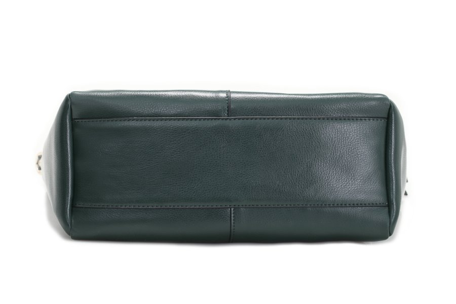 Leather bag green